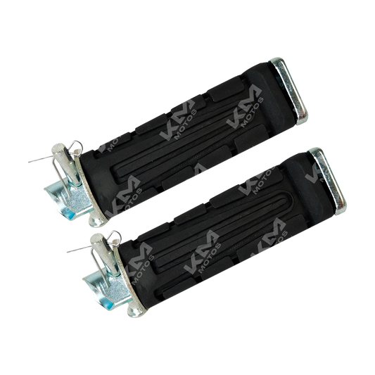 Espejo retrovisor izquierdo para YBR125, marca LR, con soporte y acabado en negro, visible en la imagen.