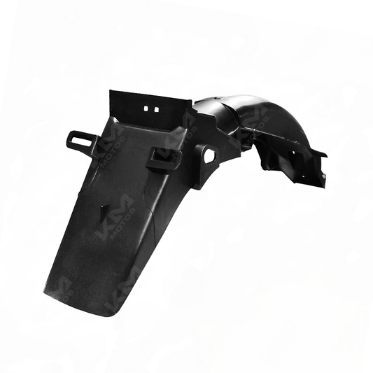 Guardafangos trasero universal para YBR125, protección y estilo para motocicleta, en color negro con acabado resistente