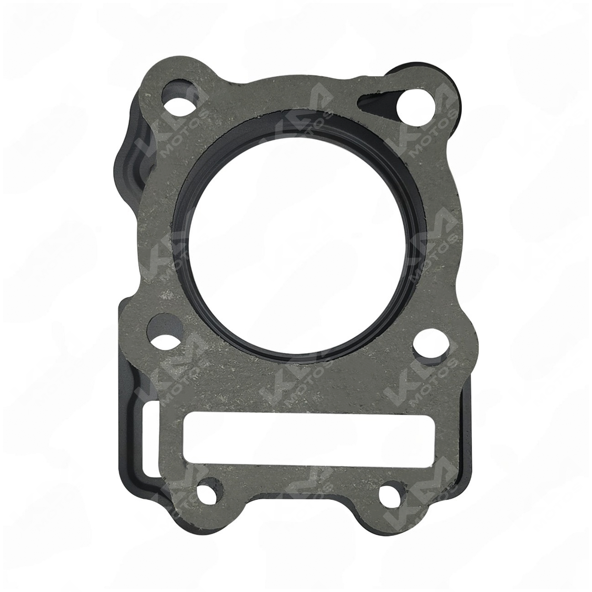 Kit de empaques para Gixxer 150 de la marca KM Motos, componentes de repuesto para motor y sistema de empaquetado.