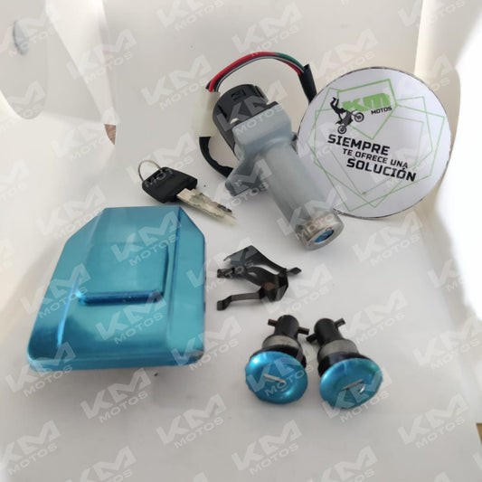 Kit de cerradura Honda CGL125/HJ125-2D, componentes visibles en el kit de cerradura para motocicleta.