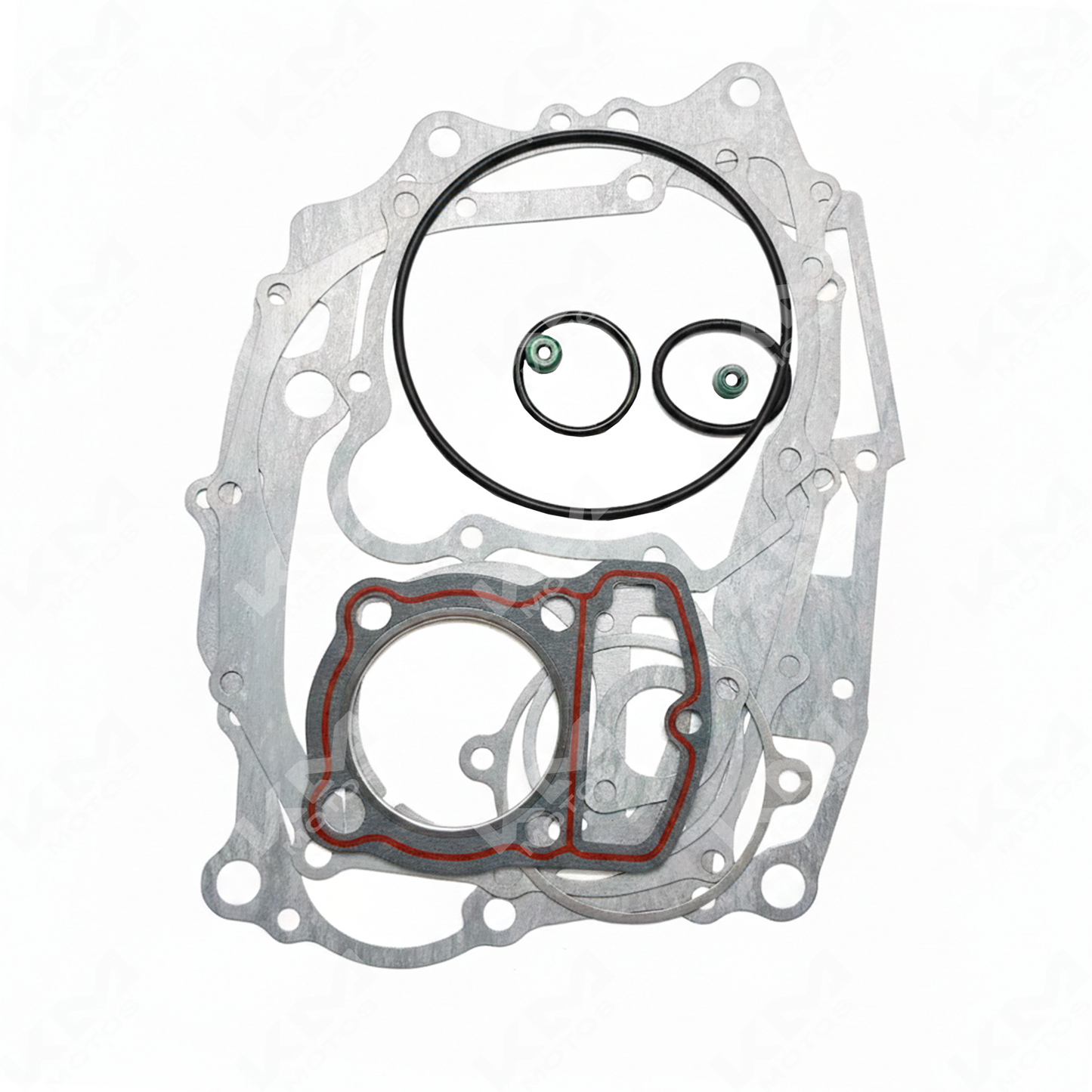 Kit de empaques de motor universal para XL200, BYQ200 y Shineray, incluye juntas y sellos para reparación de motores.
