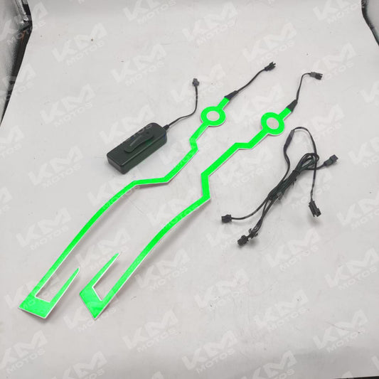 Luz LED verde para casco Universal, accesorio con flash para mayor visibilidad y seguridad en actividades al aire libre.