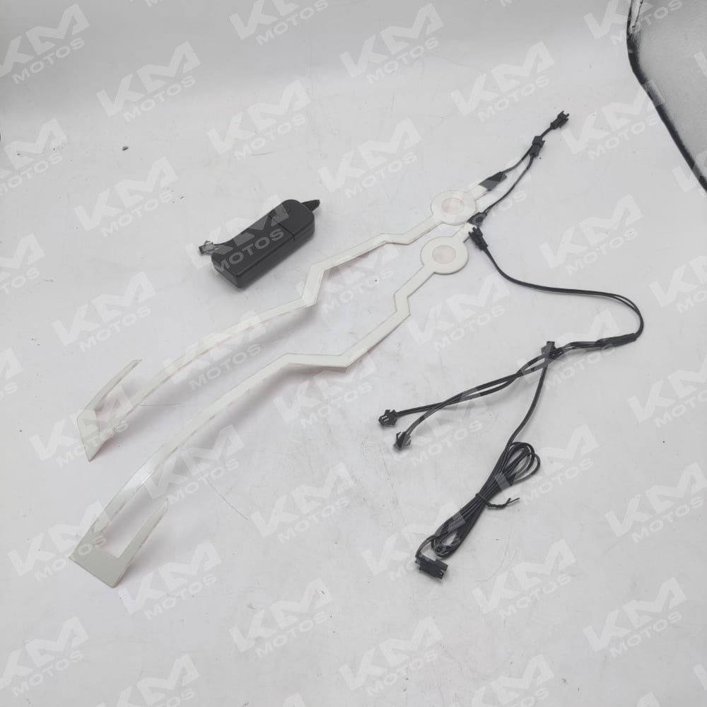 Luz LED para Casco + Flash Blanco