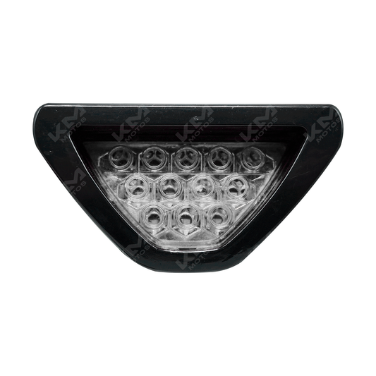 Triángulo de emergencia LED en forma de triángulo para coche, marca KM Motos, con luces LED para señalización de emergencia.