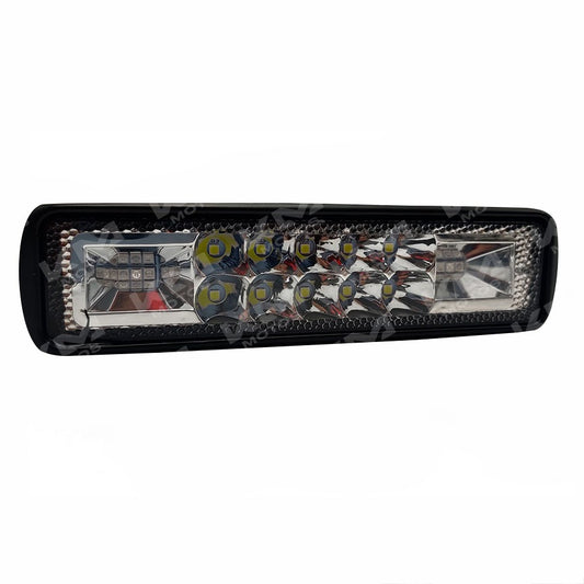 Luz LED larga de 10 puntos para policía de marca Universal, con diseño resistente y visible en la barra larga.
