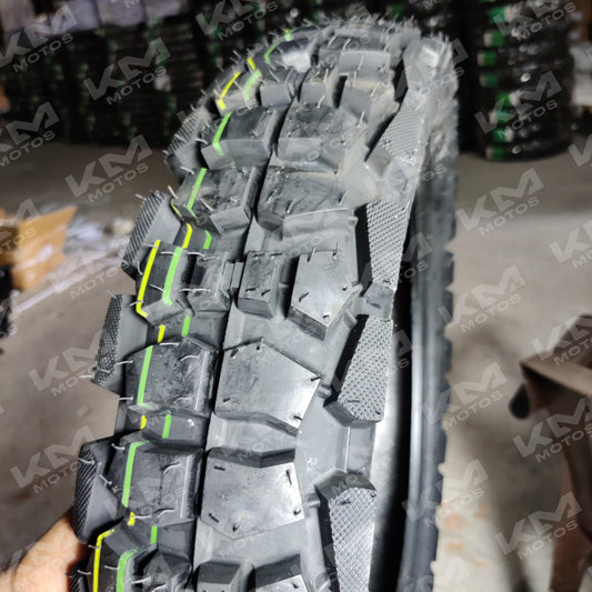 Llanta delantera Opin/Guzack 3.00-17 para semitractora, vista en imagen con banda de rodadura y estructura de neumático agrícola.