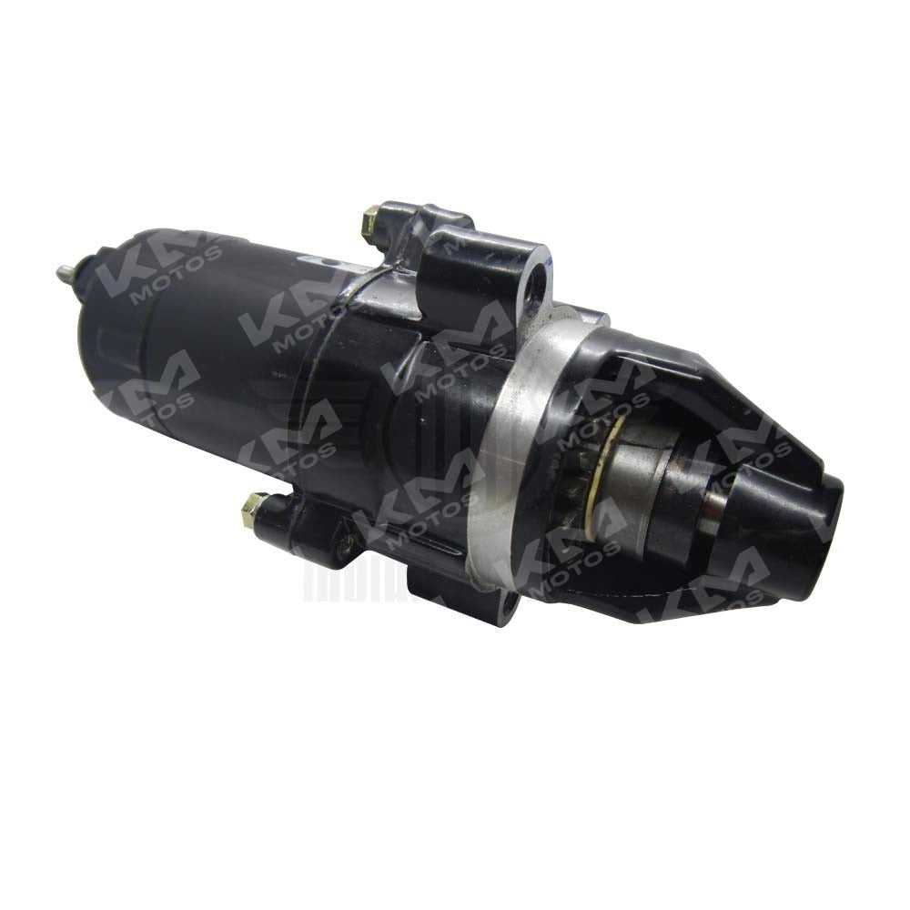 Motor de arranque para mototaxi 205 India, componente eléctrico visible en la imagen, usado para iniciar motores de mototaxi.