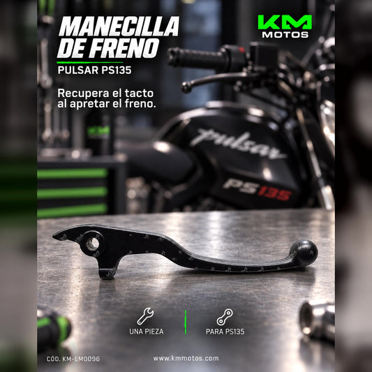 MANECILLA DE FRENO PS135 PULSAR — KM-EM0096 | KM Motos