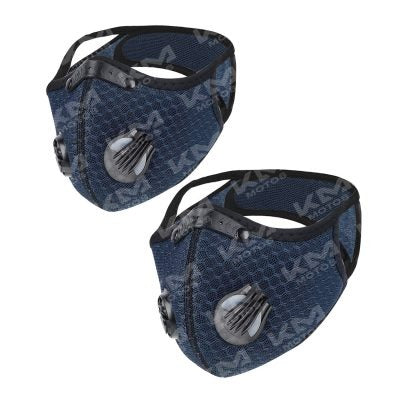 Naricera y cubreboca deportivo azul de la marca Universal, protección personal y accesorios para deportes y actividades.