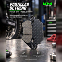 PASTILLAS DE YBR125-G TT (MODELO NUEVO)