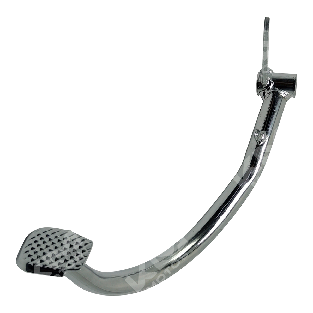 Pedal de freno KM Motos FT150/FT125, parte visible con detalles de metal y diseño para motocicletas.