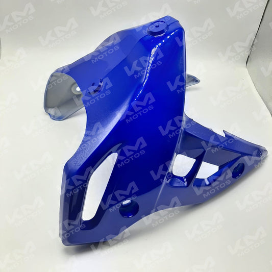 Pechera universal de 3 piezas en color azul, ideal para protección y seguridad, mostrada en la imagen con cierre ajustable