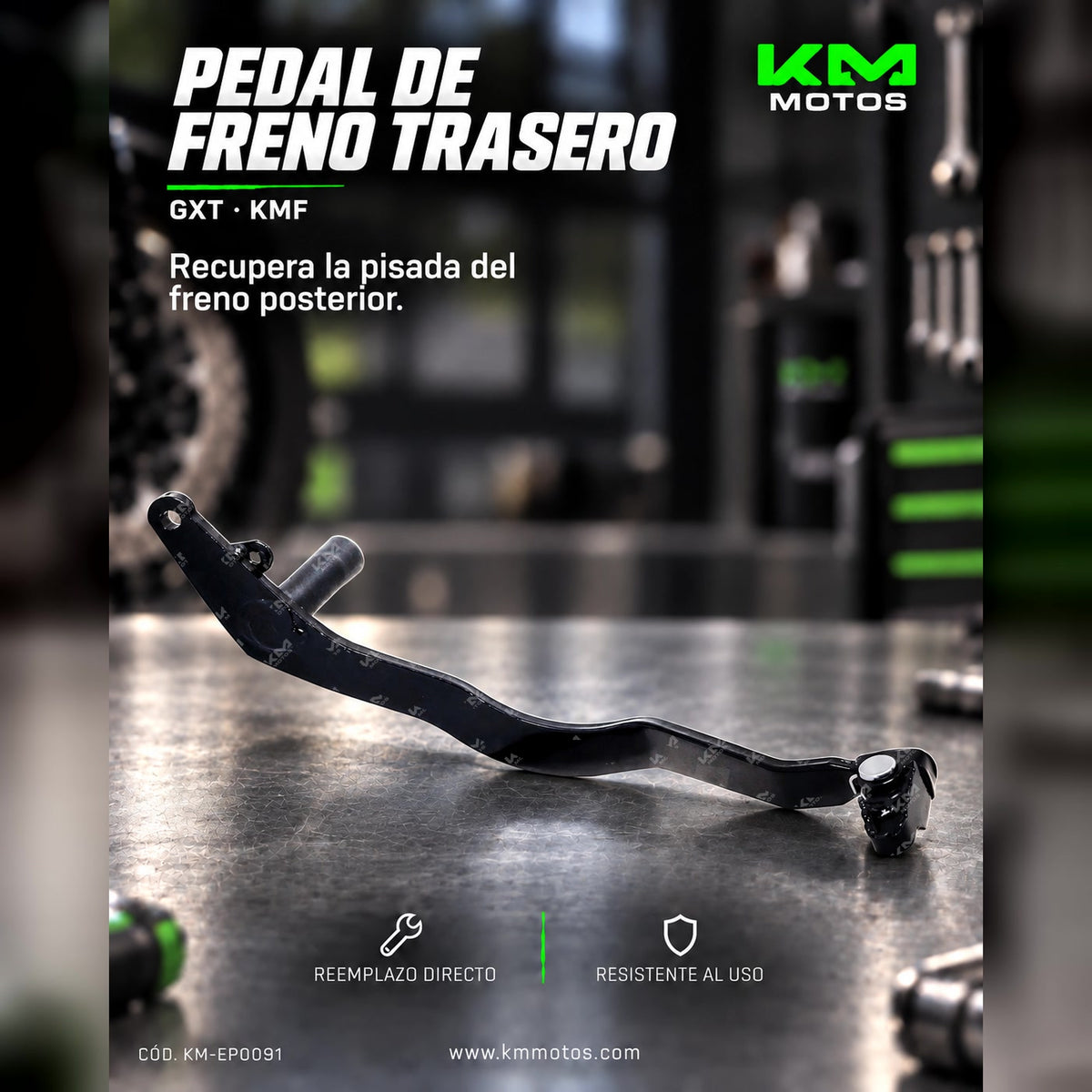 PEDAL DE FRENO GXT/KMF — KM-EP0091 | KM Motos