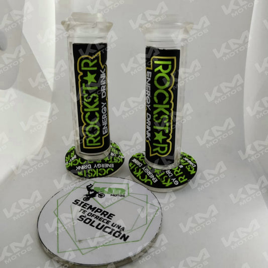 Pepe Rockstar transparente verde de la marca Guzack/Opin, con detalles en color verde y diseño llamativo.