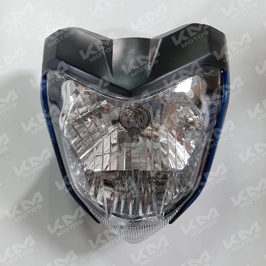 Carena completa azul para Yamaha FZ16 con silvin, protección robusta y diseño aerodinámico, visible en la imagen.