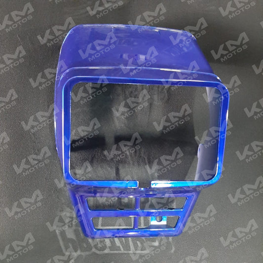 Carena Yamaha DT175 azul para motocicleta, pieza de protección lateral en color azul brillante.