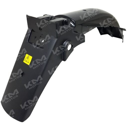 Guardafangos y porta placa Yamaha YBR125Z, protección trasera para motocicleta en imagen.