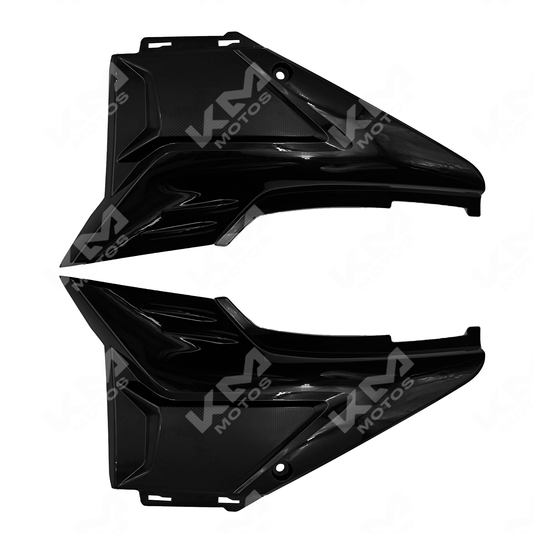 TAPADERAS LATERALES ZX150L/ZX200L NEGRA - KMMOTOSHN