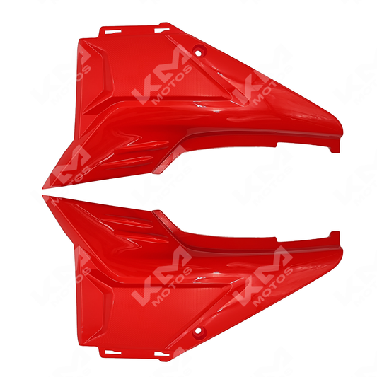 TAPADERAS LATERALES ZX150L/ZX200L ROJA - KMMOTOSHN