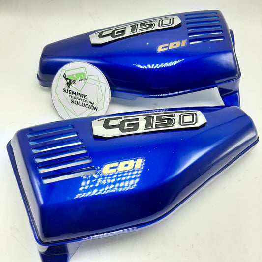 TAPADERAS LATERALES CG125/FT125/KB150 AZUL