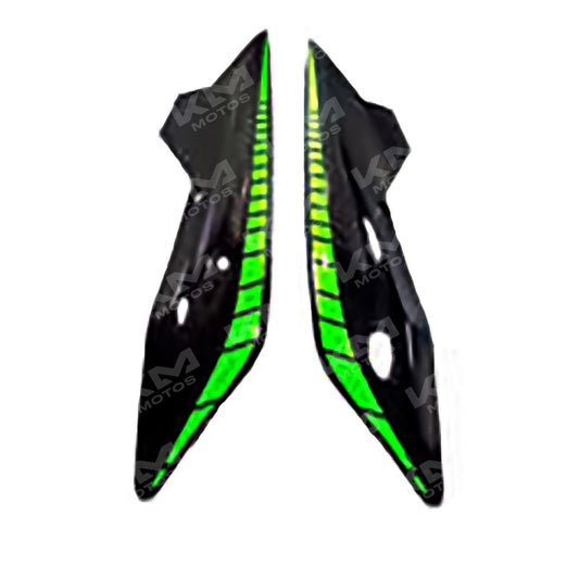 Tapaderas Laterales 150Z/CR1 Verde/negro (COLA)