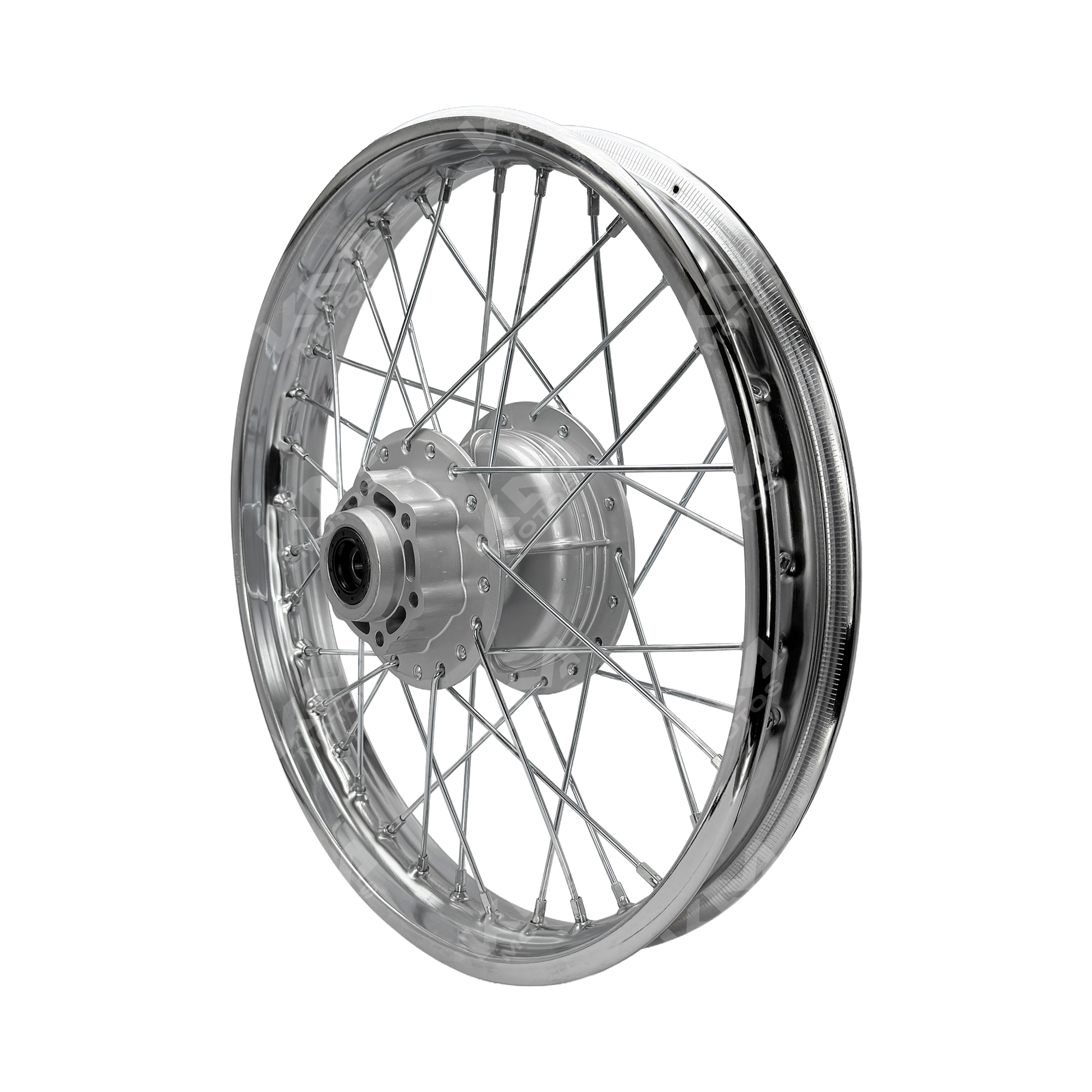Rin trasero armado KM Motos GXT/KMF, diseñado para motocicletas, con acabado en metal y detalles resistentes visible en la imagen.