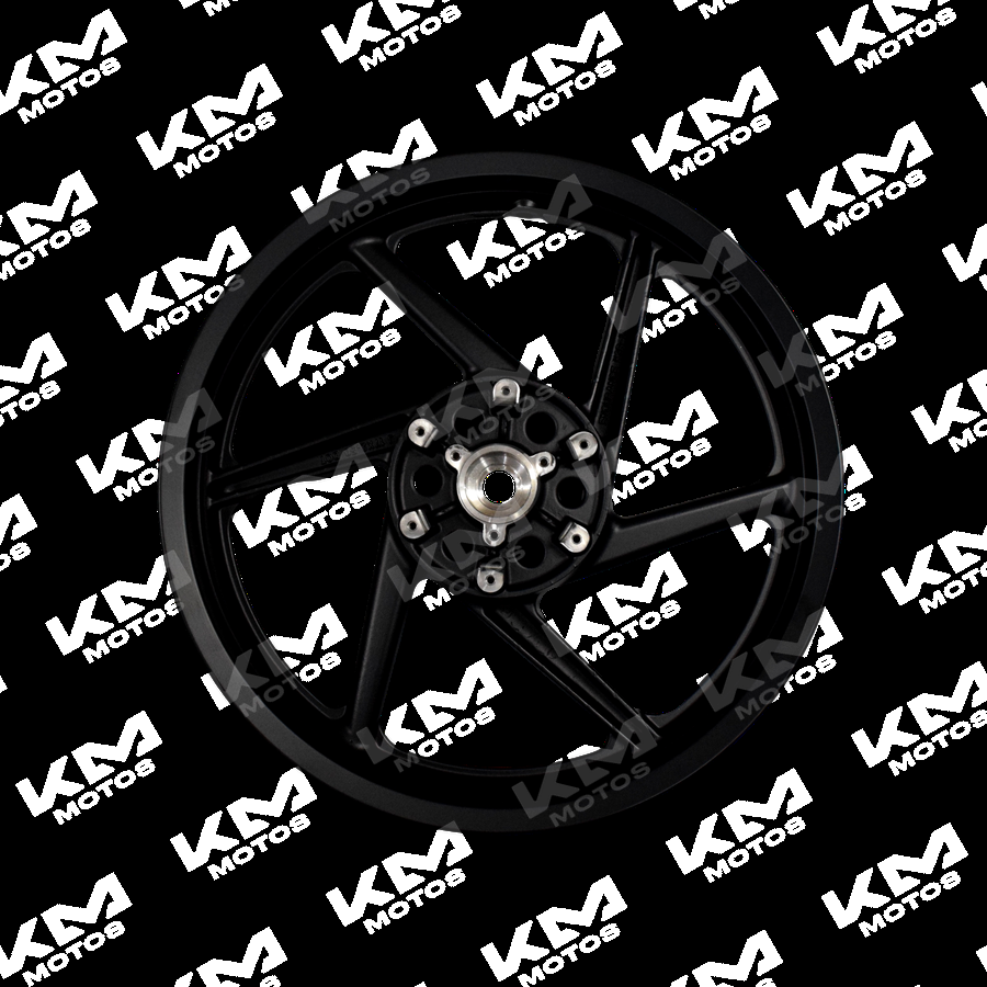 Rin PS180 Pulsar del marca Bajaj, rines de motocicleta con diseño resistente y acabado en color plateado.