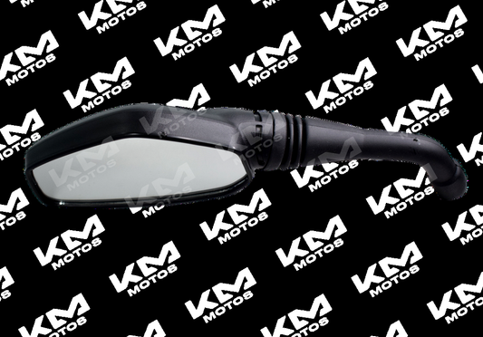 Retrovisores Bajaj NS200 Pulsar, pares de retrovisores laterales con soporte y acabado en negro para motocicleta.