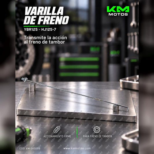 VARILLA DE FRENO YBR125/HJ125-7 — KM-EV0009 | KM Motos