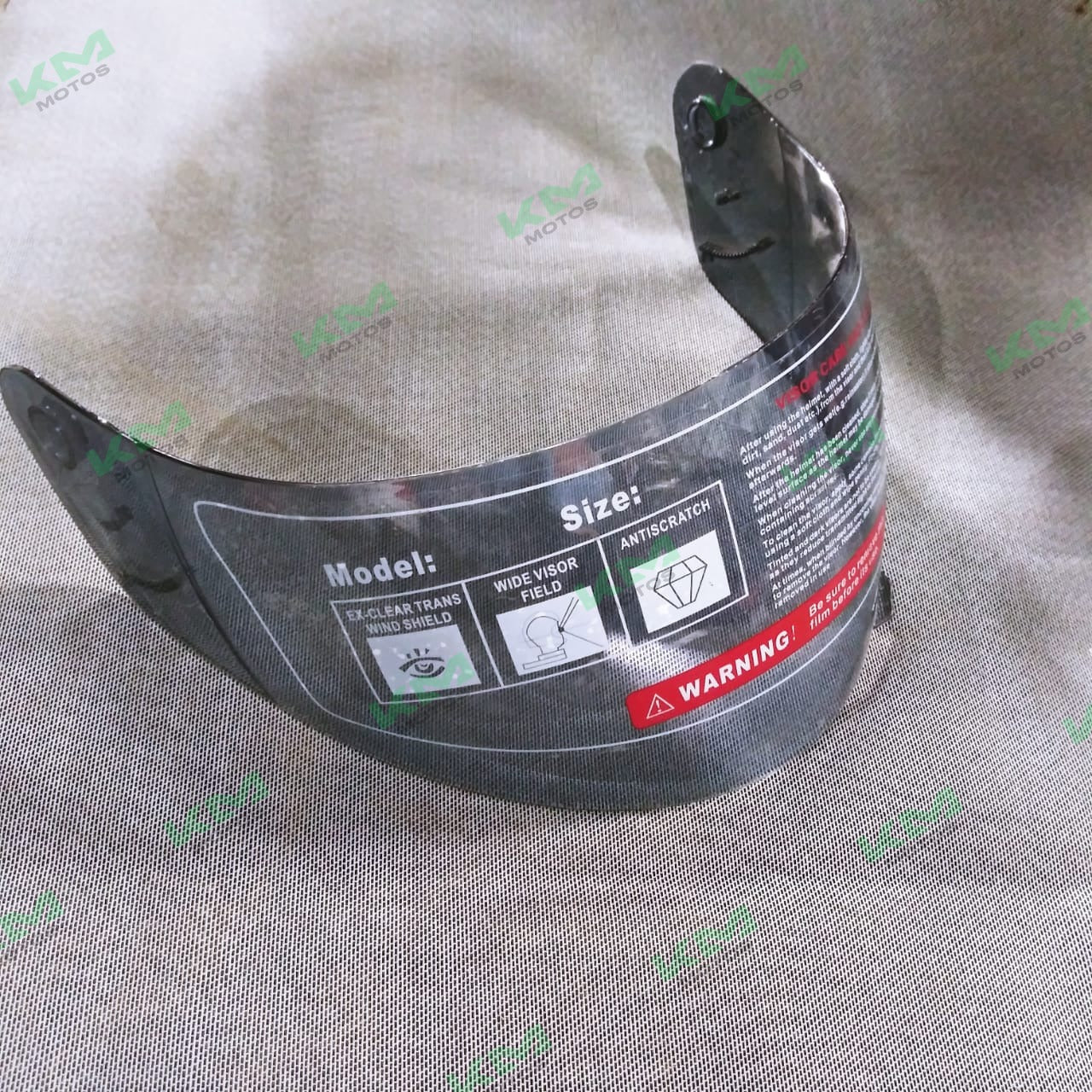 Visera polarizada para casco cerrado grande Guzack, protección contra el sol y reflejos, compatible con cascos de tamaño grande.
