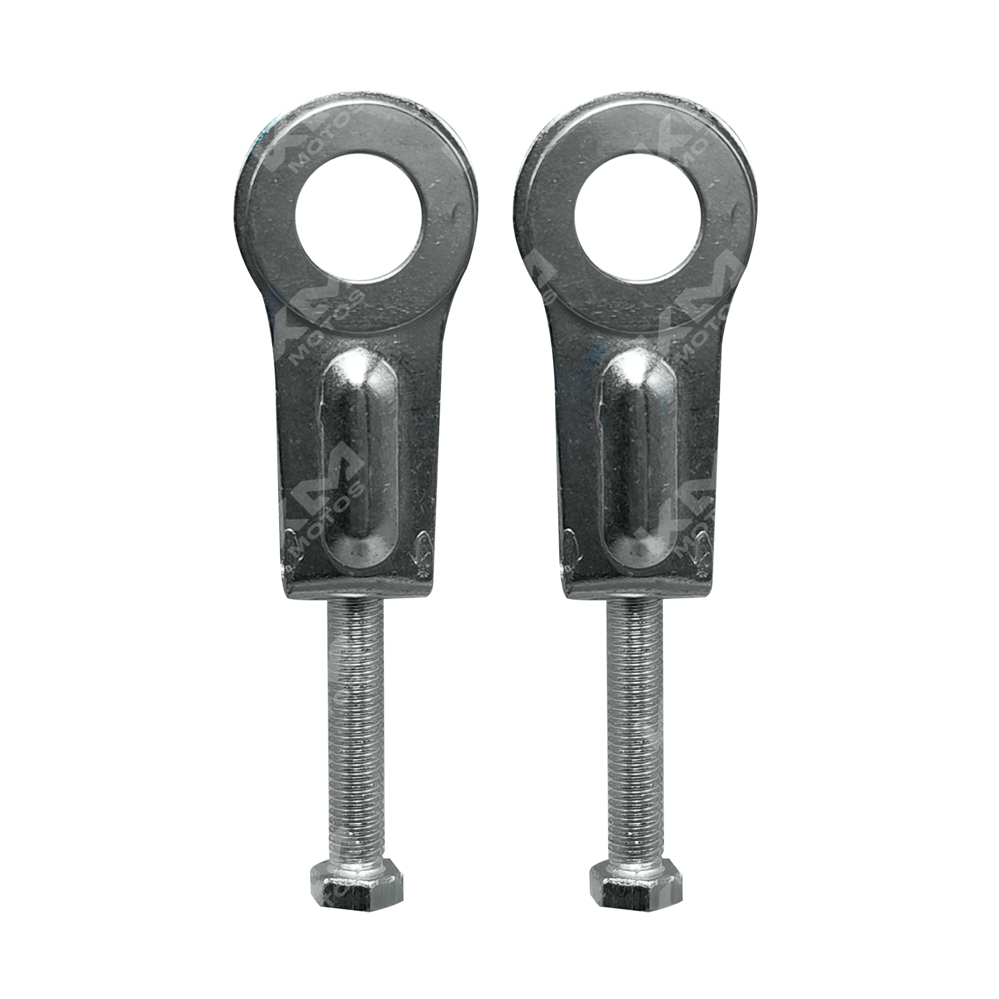 Ajustador de cadena KMMOTOSHN para YBR-125, herramienta de reparación de motocicleta en color plateado.