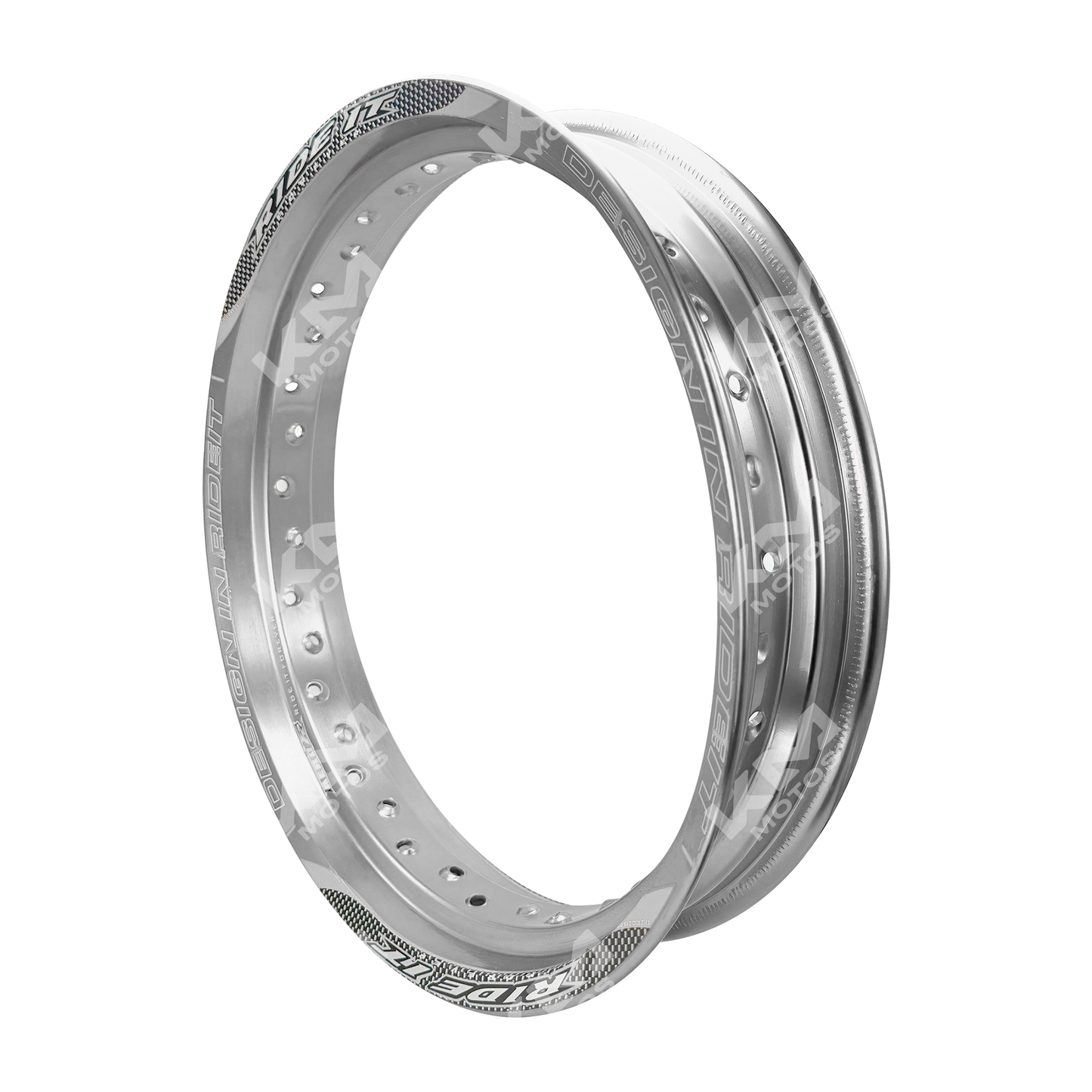 Llanta de aluminio cromada de 17 pulgadas de KM Motos, tamaño 3.00*17, para motocicleta.