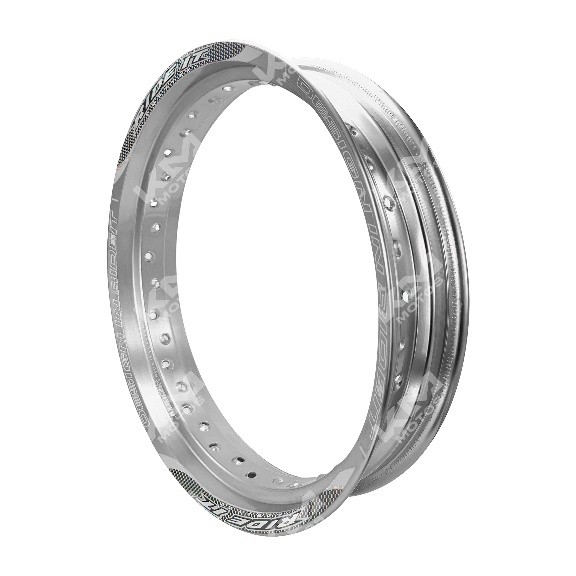 Llanta de aluminio cromada de 17 pulgadas de KM Motos, tamaño 3.00*17, para motocicleta.