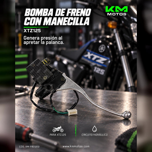 BOMBA DE FRENO XTZ125 ( MANECILLA ) — KM-FB0163 | KM Motos