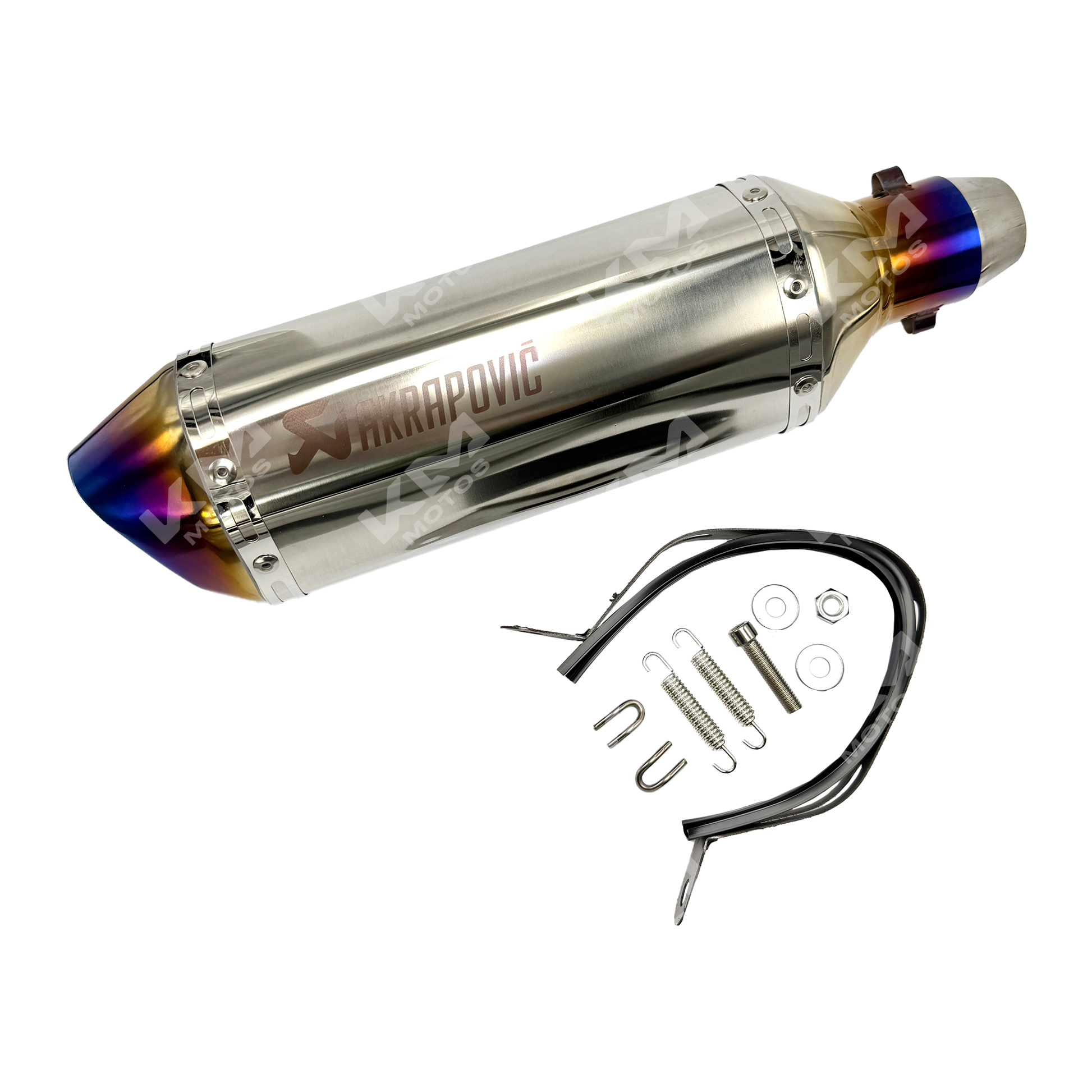 Bazuza universal J82 con silenciador de KMMOTOSHN, muestra la arma de fuego con silenciador y detalles de fabricación.