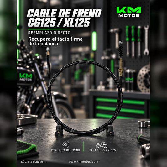 CABLE DE FRENO CG125/XL125 — KM-FC0089-1 | KM Motos
