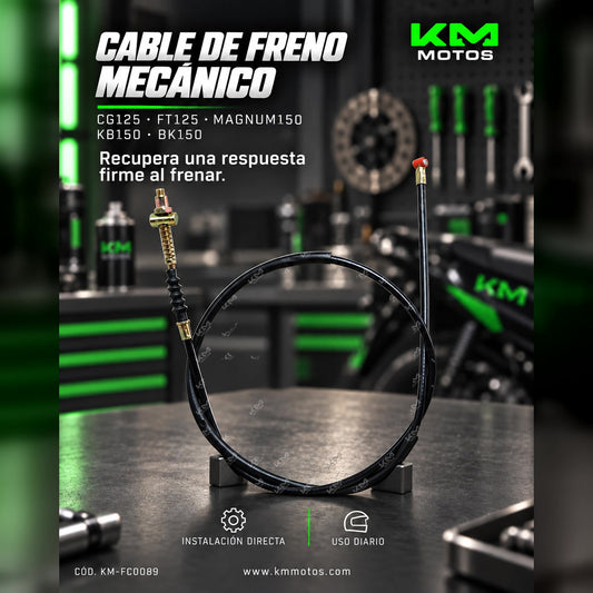 CABLE DE FRENO CG125/FT125/MAGNUM150/KB150/BK150 — KM-FC0089 | KM Motos