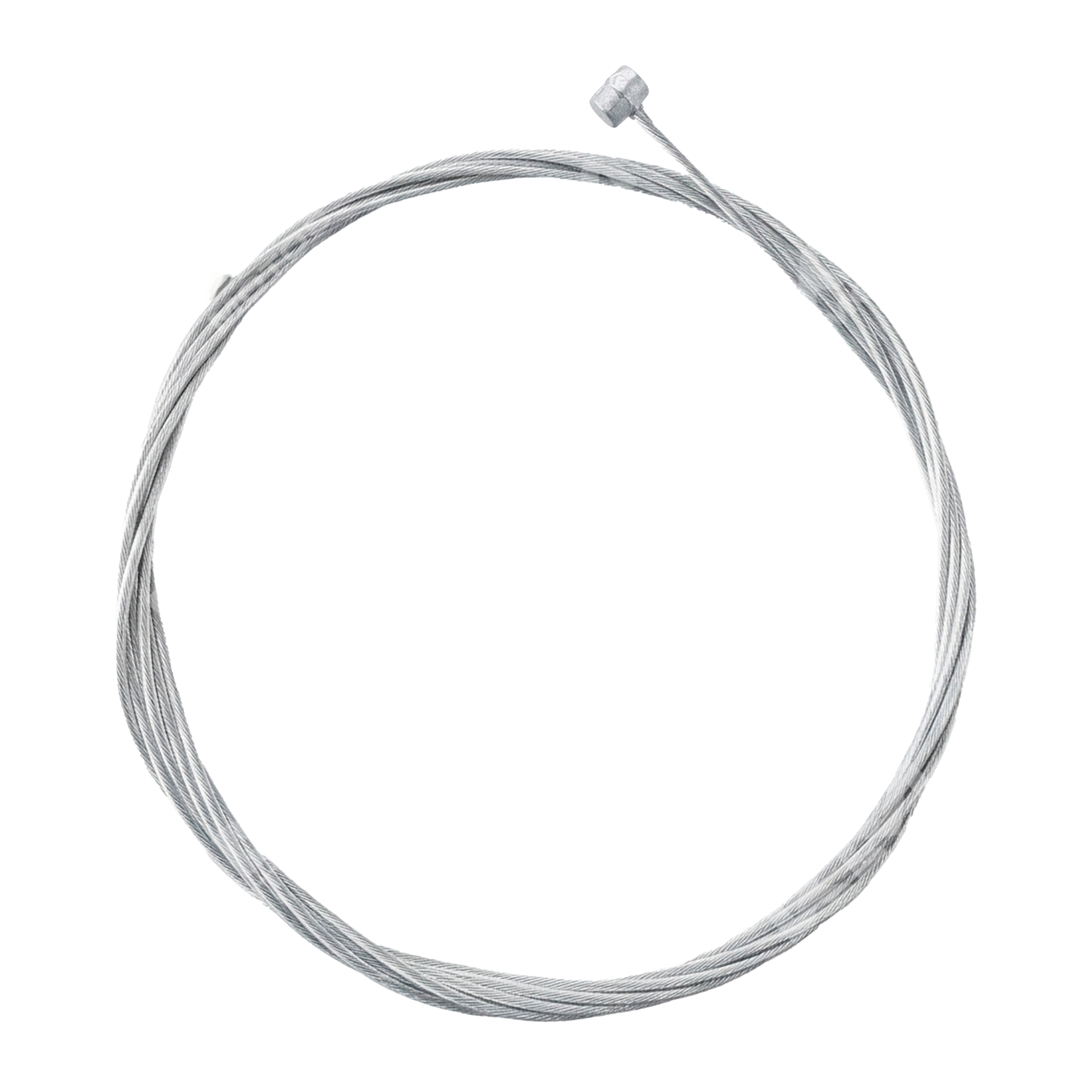 Cable de embrague sin forro universal de KM Motos, muestra el cable resistente y flexible para motocicletas.