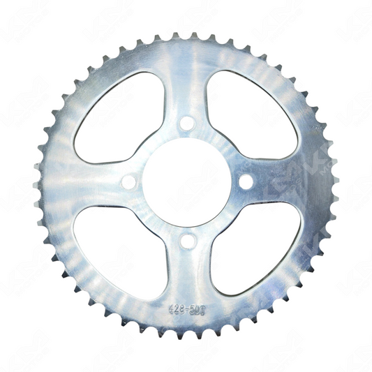 Imagen de la batería CATARINA 50T/428H para motos KM Motos, con terminales y etiquetas visibles