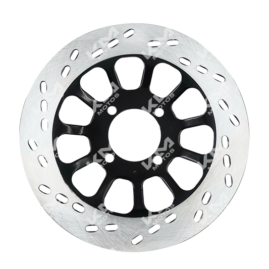 Disco de freno universal HJ125-7/EN125 para motocicleta, con superficie de fricción y orificios para montaje.