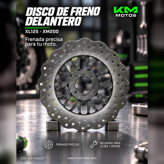 DISCO DE FRENO DELANTERO XL125/XM200 — KM-FD0027 | KM Motos