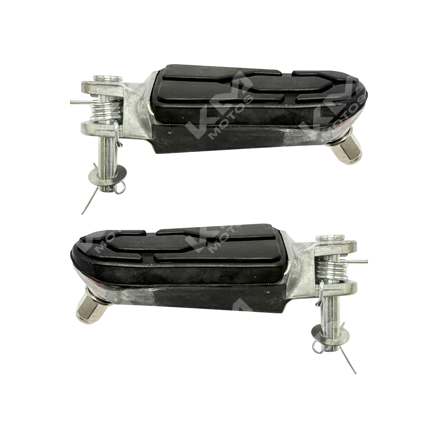 Base de estribo delantera para NS200 de KM Motos, soporte resistente y compatible con motocicletas.