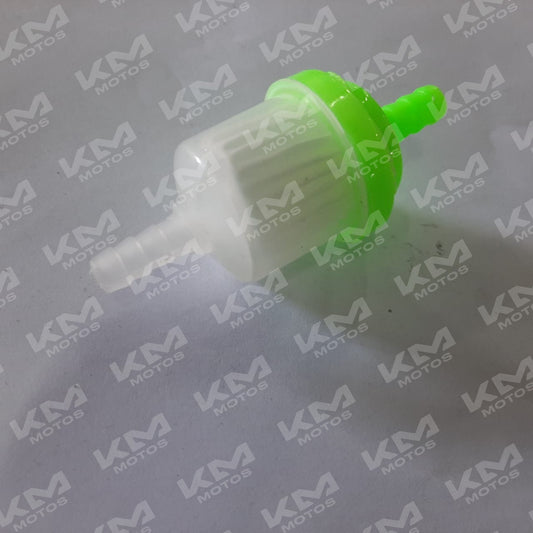 Filtro de gasolina STD Senli de colores, mostrando el cuerpo del filtro con detalles en diferentes tonos.