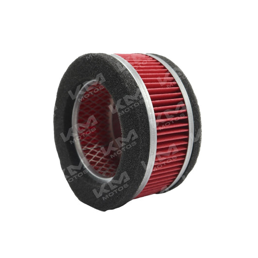 Filtro de aire para motoneta redondo de la marca Senli, compatible con modelos específicos, visible en la imagen.