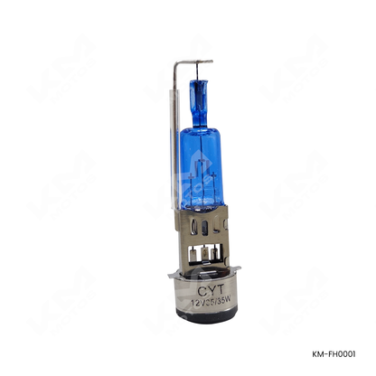 Farola halógena de 2 conos con resistencia para motocicleta KM Motos, tecnología Xenon, luz brillante y duradera.