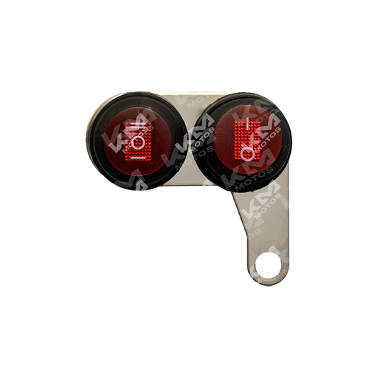 Interruptor on/off con base y botones de la marca Universal, accesorio eléctrico para control de energía, imagen de producto.
