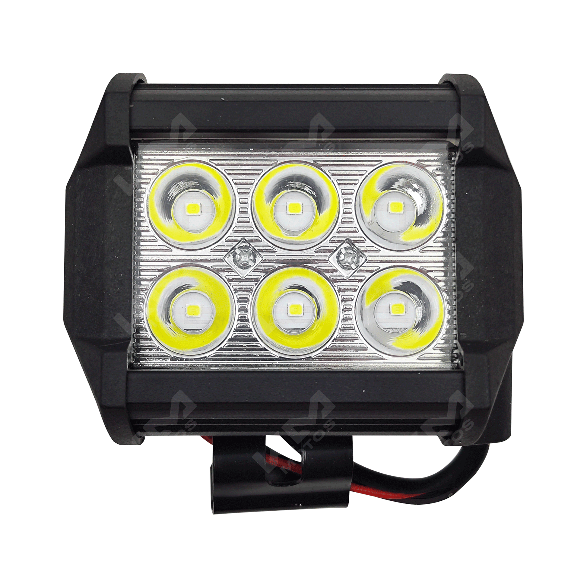 LUZ LED 6P CUADRADA METAL
