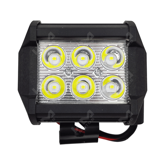 LUZ LED 6P CUADRADA METAL