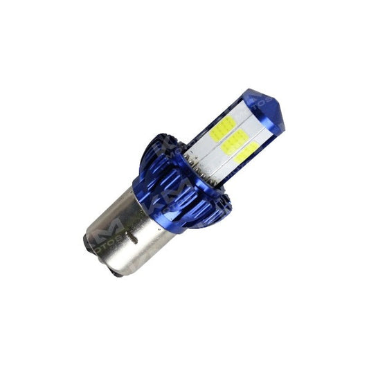 Luz LED de 6 caras con 2 contactos, foco principal de la marca Senli, muestra la lámpara de luz LED para iluminación.