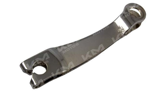 Leva de freno KM Motos para HJ125, brazo de freno de alta calidad, con detalles visibles en la imagen.
